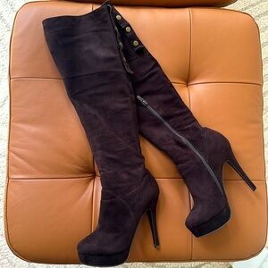 Charles David over the knee suede boots